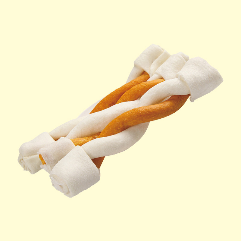 Rawhide braided roll