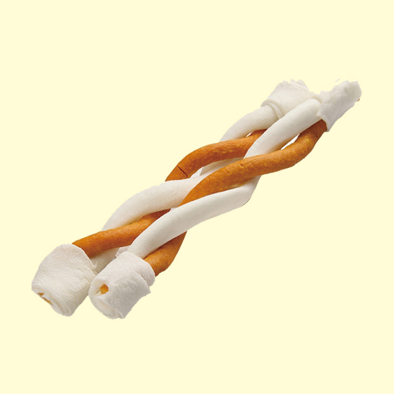 Rawhide braided roll