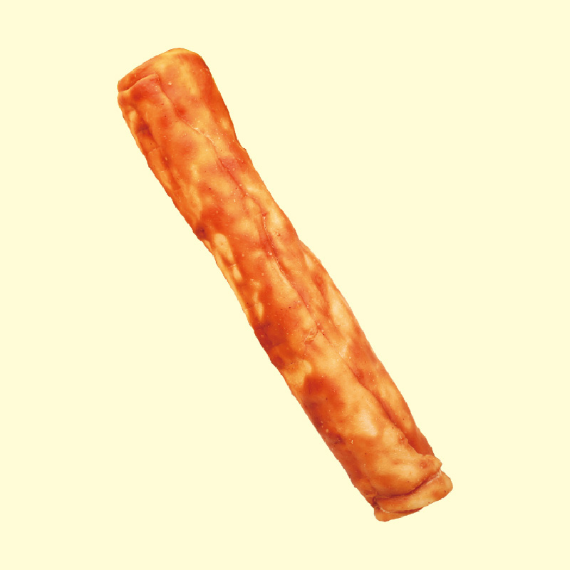 Expanded rawhide roll with chicken sauce
