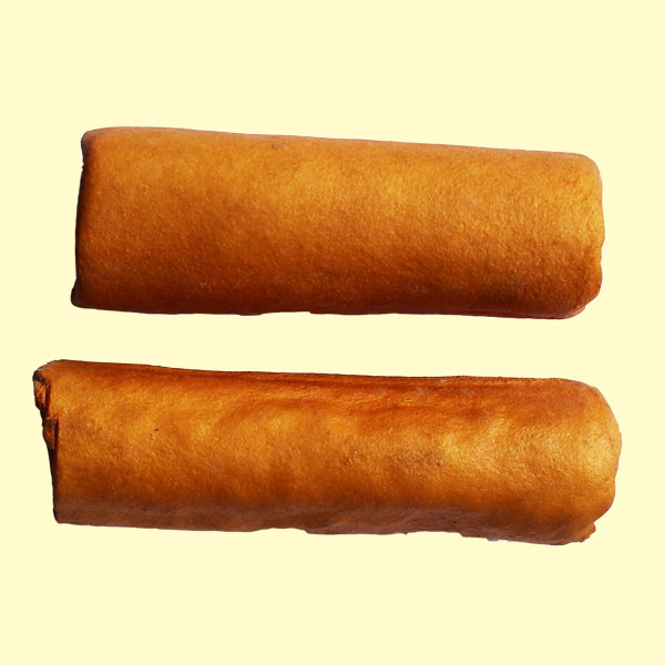 Smoked bleached rawhide roll